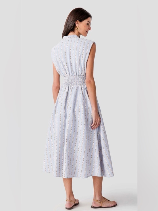 THML Rosette Cinched Waist Midi Dress - Picture 4 of 7